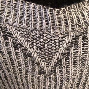 Torrid cropped black and white sweater